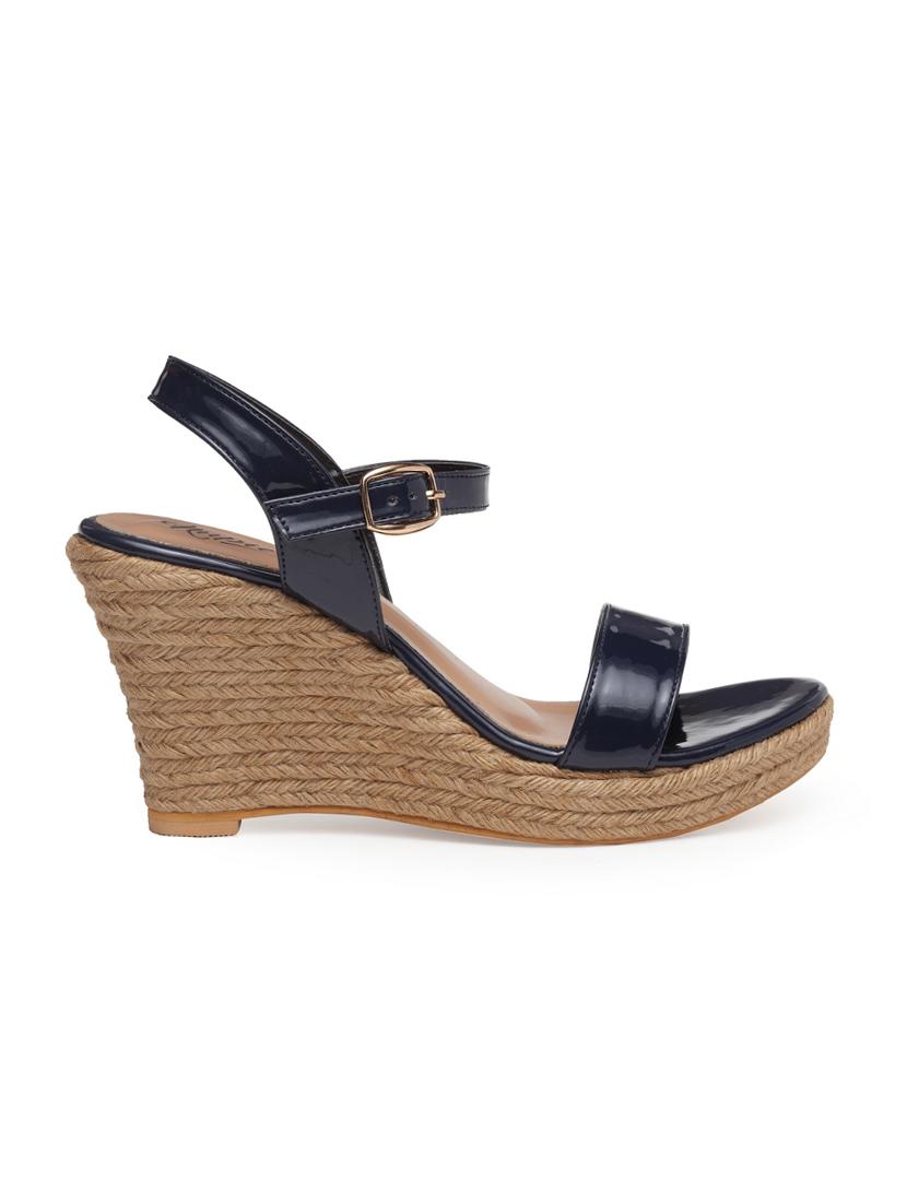 blue ankle strap wedge - 15168163 - Zoom Image - 2