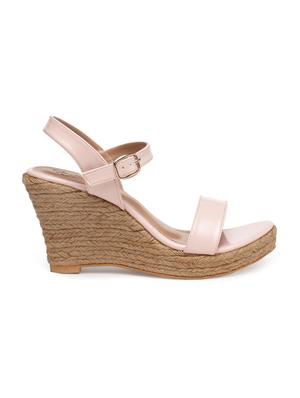 pink ankle strap wedge - 15168164 - Standard Image - 2