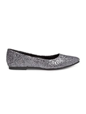 grey faux leather slip on ballerina - 15168174 - Standard Image - 2