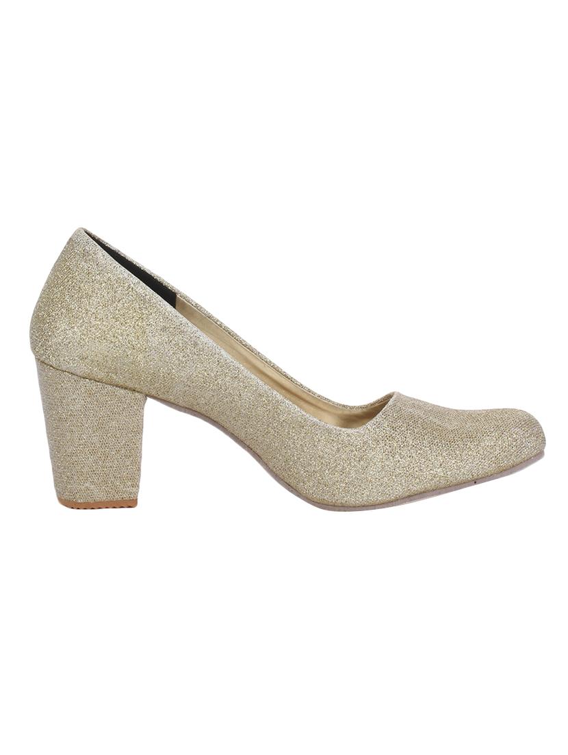 gold patent slip on pumps - 15168401 - Zoom Image - 2