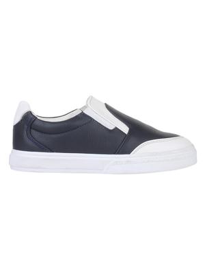 navy blue leatherette sneaker - 15168459 - Standard Image - 2