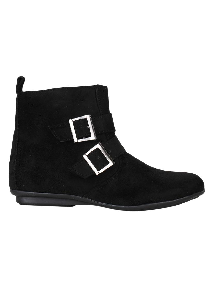 black suede ankle boot - 15168614 - Zoom Image - 2