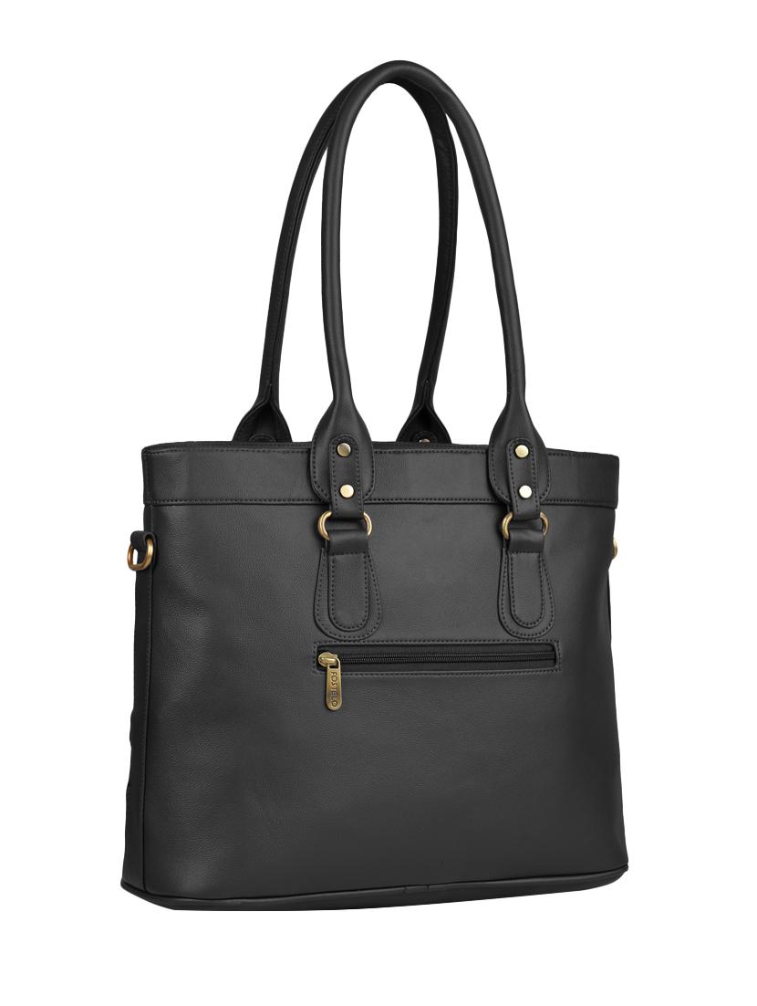 black leatherette (pu) regular handbag - 15169580 - Zoom Image - 2