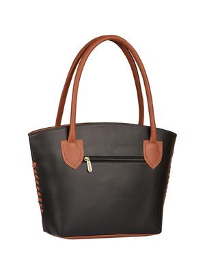 black leatherette regular handbag - 15169659 - Standard Image - 2