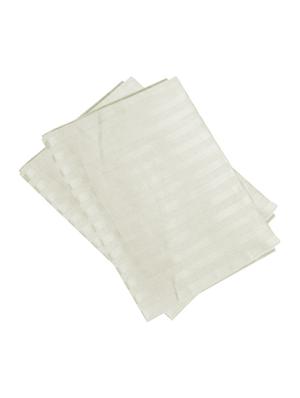 300 TC 100% Cotton Sateen, Pencil Striped, Beige Color, Pair Of Large Size Pillow Covers - 15170285 - Standard Image - 2