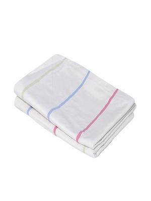 300 TC 100% Cotton Damask Contemporary Stripe Design, Multicolor, Pair Of Regular Size Pillow Covers - 15170351 - Standard Image - 2
