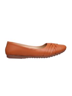 brown slip on ballerina - 15171834 - Standard Image - 2
