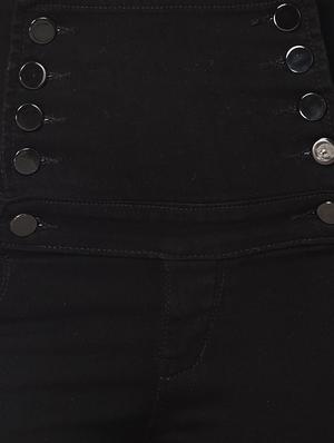 solid black denim jeans - 15172267 - Standard Image - 5