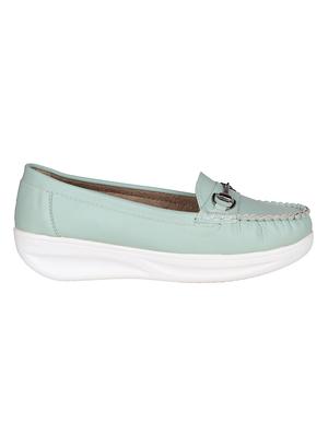 sea green resin slip on loafers - 15173292 - Standard Image - 2