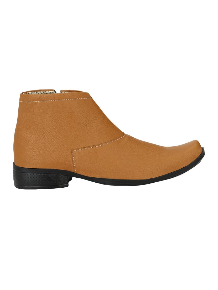 tan Leather slip on boot - 15173354 - Zoom Image - 2
