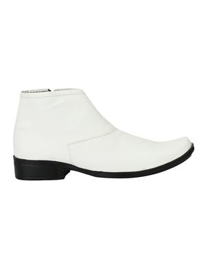 white Leather slip on boot - 15173355 - Standard Image - 2
