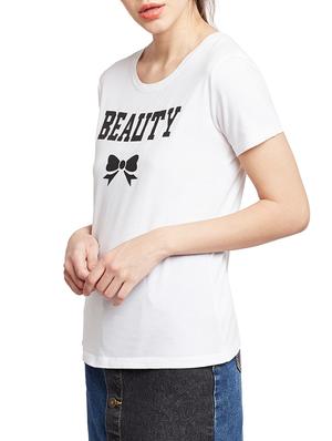 white cotton regular tee - 15173516 - Standard Image - 2
