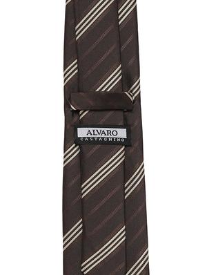 brown::beige microfiber tie - 15173760 - Standard Image - 2