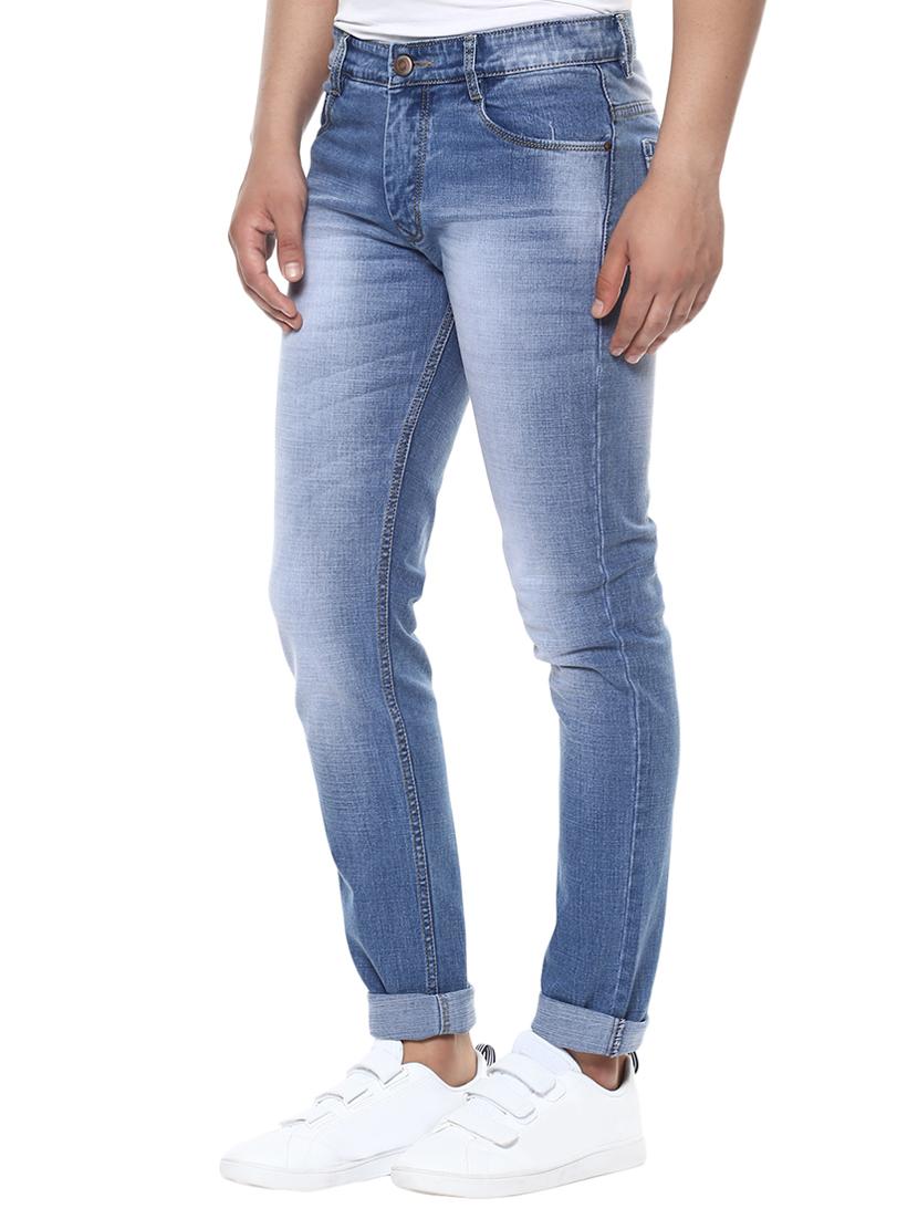 blue heavy washed denim jeans - 15175250 - Zoom Image - 2