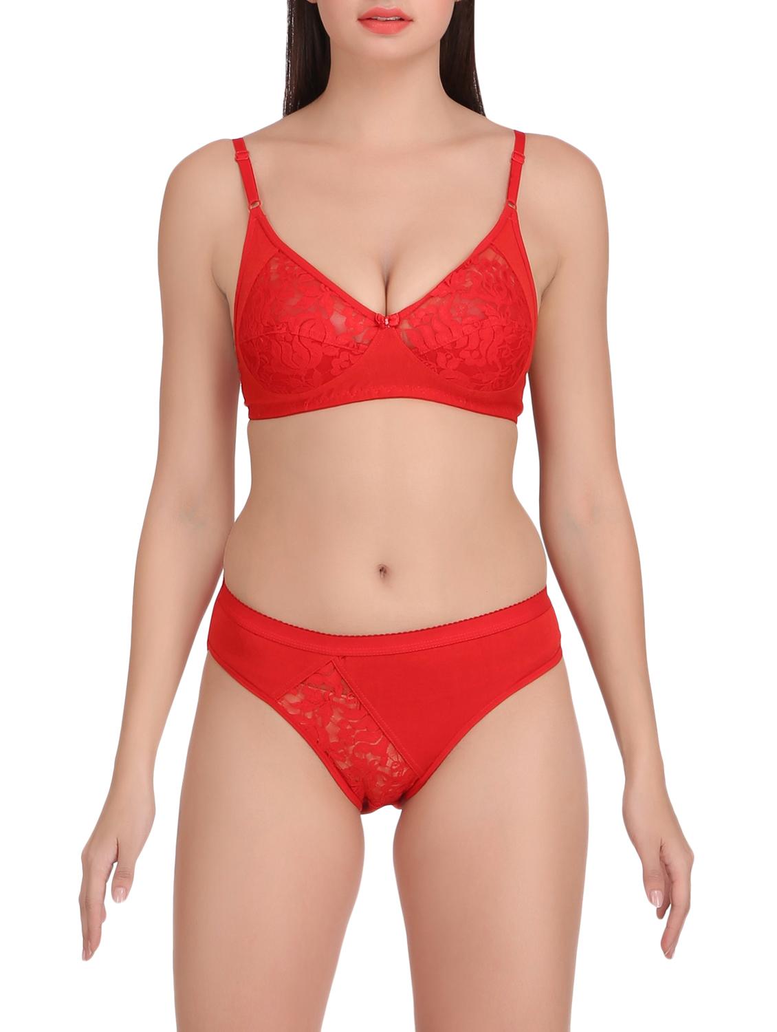 Set of 2 multi colored rayon bras and panty set - 15176849 - Zoom Image - 2