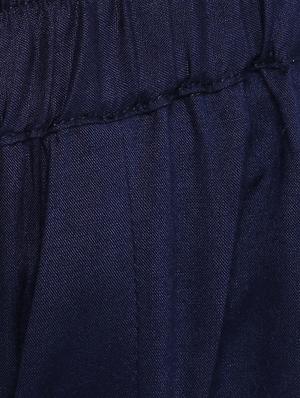 navy blue solid rayon palazzo - 15177110 - Standard Image - 5