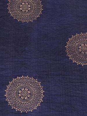 blue cotton printed dupatta - 15177187 - Standard Image - 2