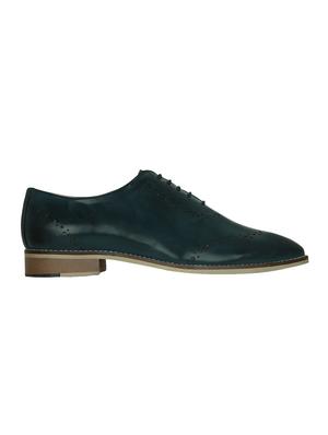 blue leatherette lace-up oxford - 15177343 - Standard Image - 2