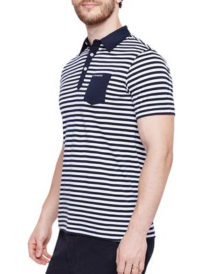 navy blue cotton pocket t-shirt - 15178450 - Standard Image - 2