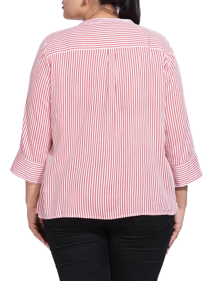 red cotton striped top - 15179499 - Zoom Image - 2