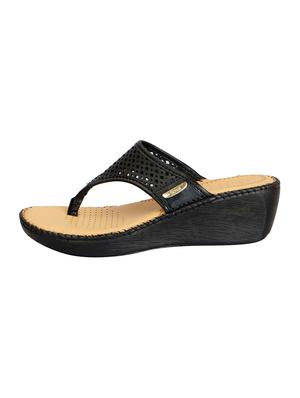 black leather slippers - 15181991 - Standard Image - 2