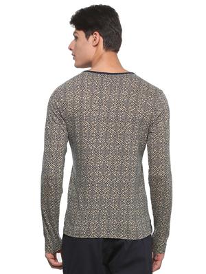blue cotton all over print t-shirt - 15182057 - Standard Image - 2