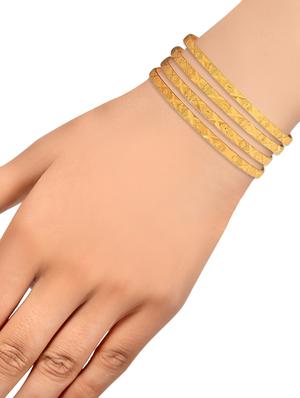 gold brass bangle - 15186005 - Standard Image - 2