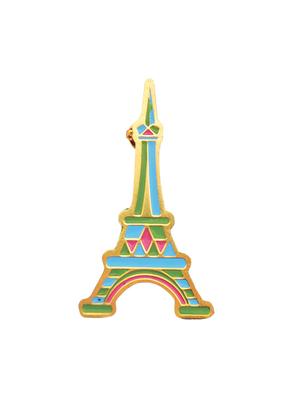 blue metal brooch - 15186971 - Standard Image - 2