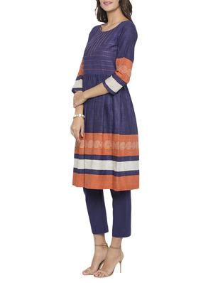 flared embroidered kurta - 15187005 - Standard Image - 2