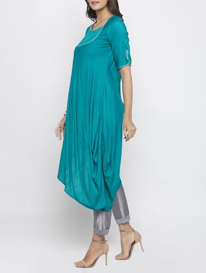 Sapphire asymmetric kurta - 15187103 - Standard Image - 2