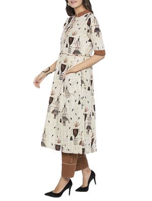 Flared pockets kurta - 15187155 - Standard Image - 2