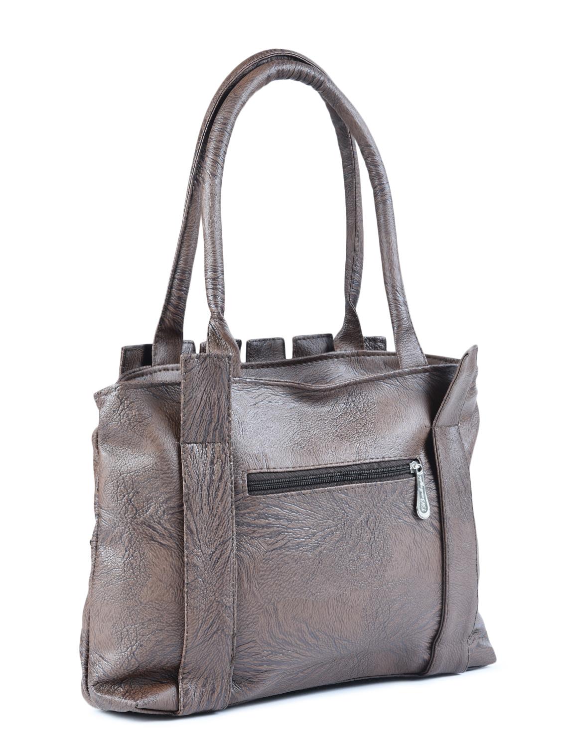 grey leatherette regular handbag - 15187187 - Zoom Image - 2