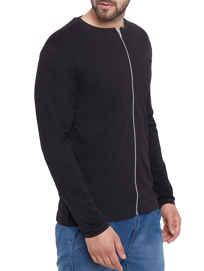 black cotton blend casual jacket - 15187336 - Zoom Image - 2