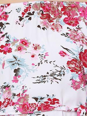 Off Shoulder belted dress - 15187354 - Standard Image - 5