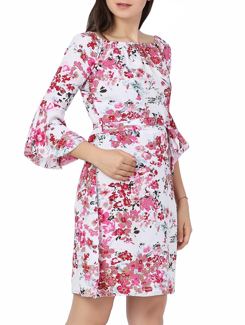 Off Shoulder belted dress - 15187354 - Zoom Image - 2
