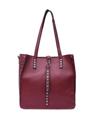 purple leatherette (pu) combo tote - 15189639 - Standard Image - 2