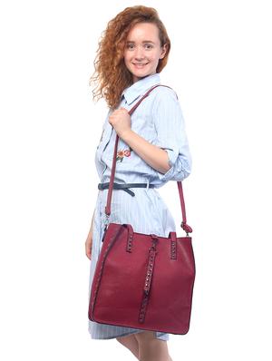 purple leatherette (pu) combo tote - 15189639 - Standard Image - 8