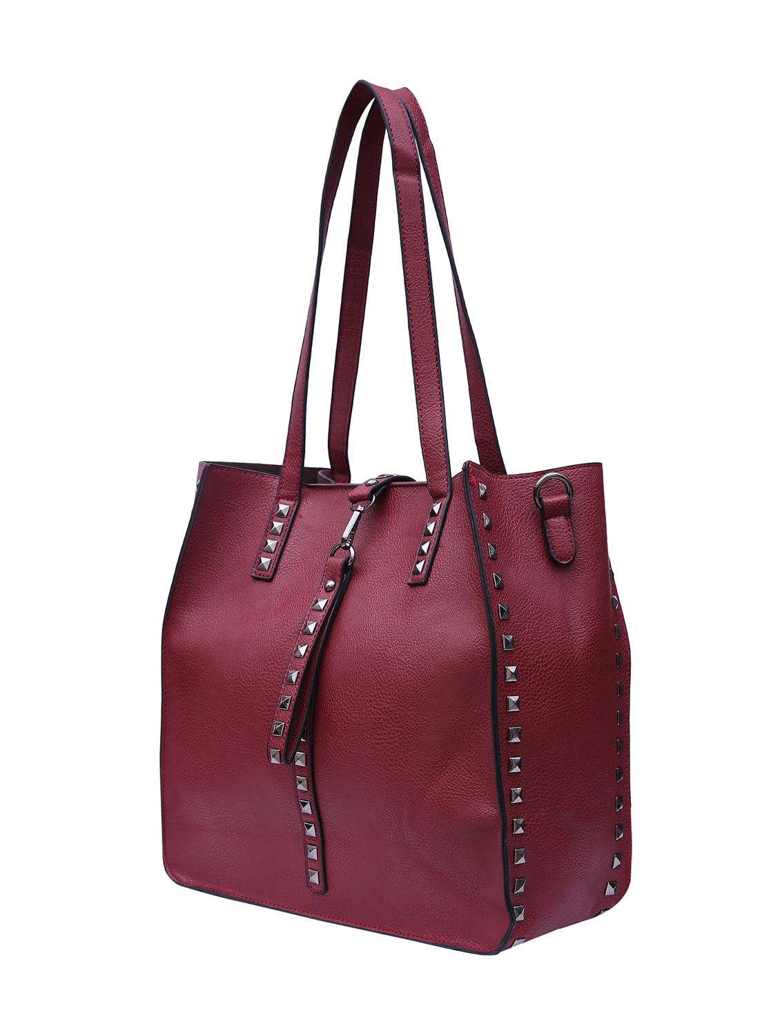 purple leatherette (pu) combo tote - 15189639 - Zoom Image - 5