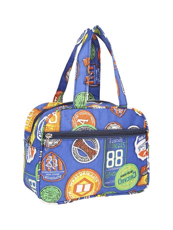 blue cotton polyester blend regular handbag - 15189929 - Zoom Image - 2
