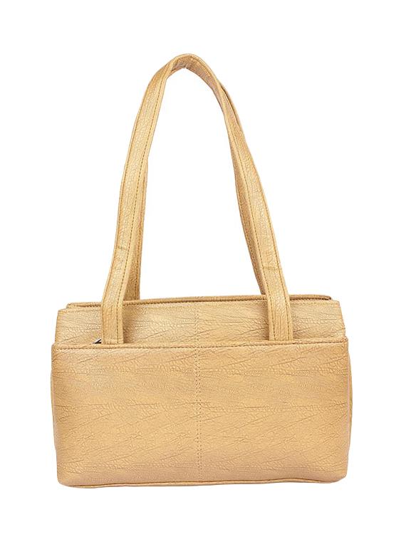 beige leatherette (pu) regular handbag - 15189933 - Zoom Image - 2