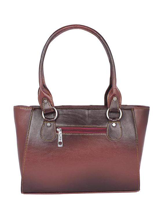 brown leatherette regular handbag - 15189937 - Zoom Image - 2
