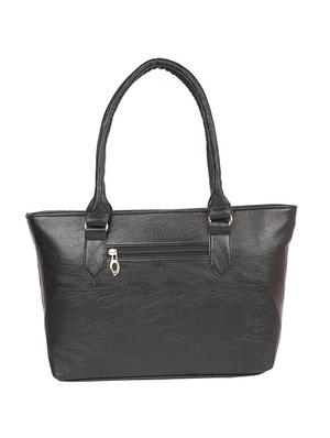 black leatherette regular handbag - 15189943 - Standard Image - 2