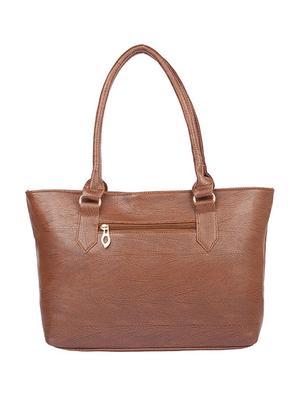 brown leatherette (pu) regular handbag - 15189945 - Standard Image - 2