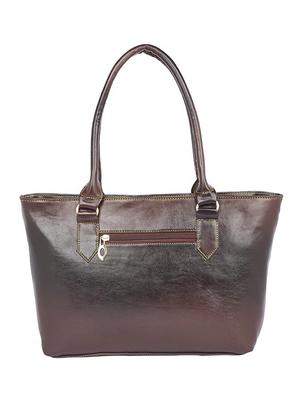 brown leatherette (pu) regular handbag - 15189947 - Standard Image - 2