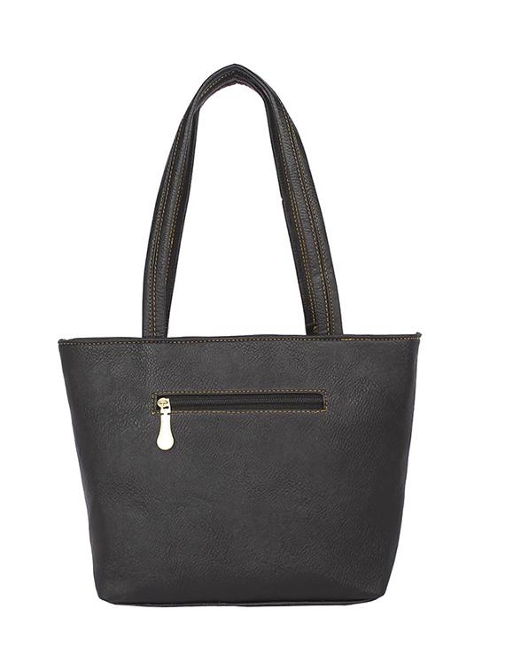 black leatherette (pu) regular handbag - 15189971 - Zoom Image - 2