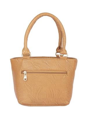 brown leatherette (pu) regular handbag - 15190004 - Standard Image - 2