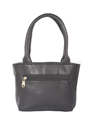 black leatherette (pu) regular handbag - 15190005 - Standard Image - 2