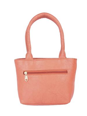 orange leatherette (pu) regular handbag - 15190009 - Standard Image - 2