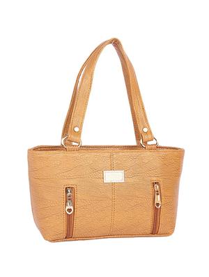 yellow leatherette (pu) regular handbag - 15190014 - Standard Image - 2
