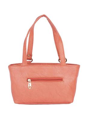 orange leatherette (pu) regular handbag - 15190017 - Standard Image - 2